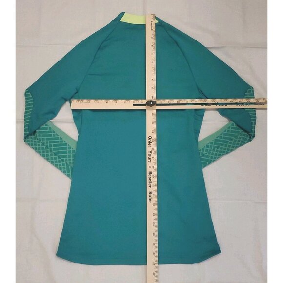 Nike Dri-Fit Womens X Small Strike Drill Shirt Soccer Top 1/4 Zip Green Slim Fit - Picture 4 of 7